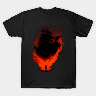 Ship and warrior T-Shirt